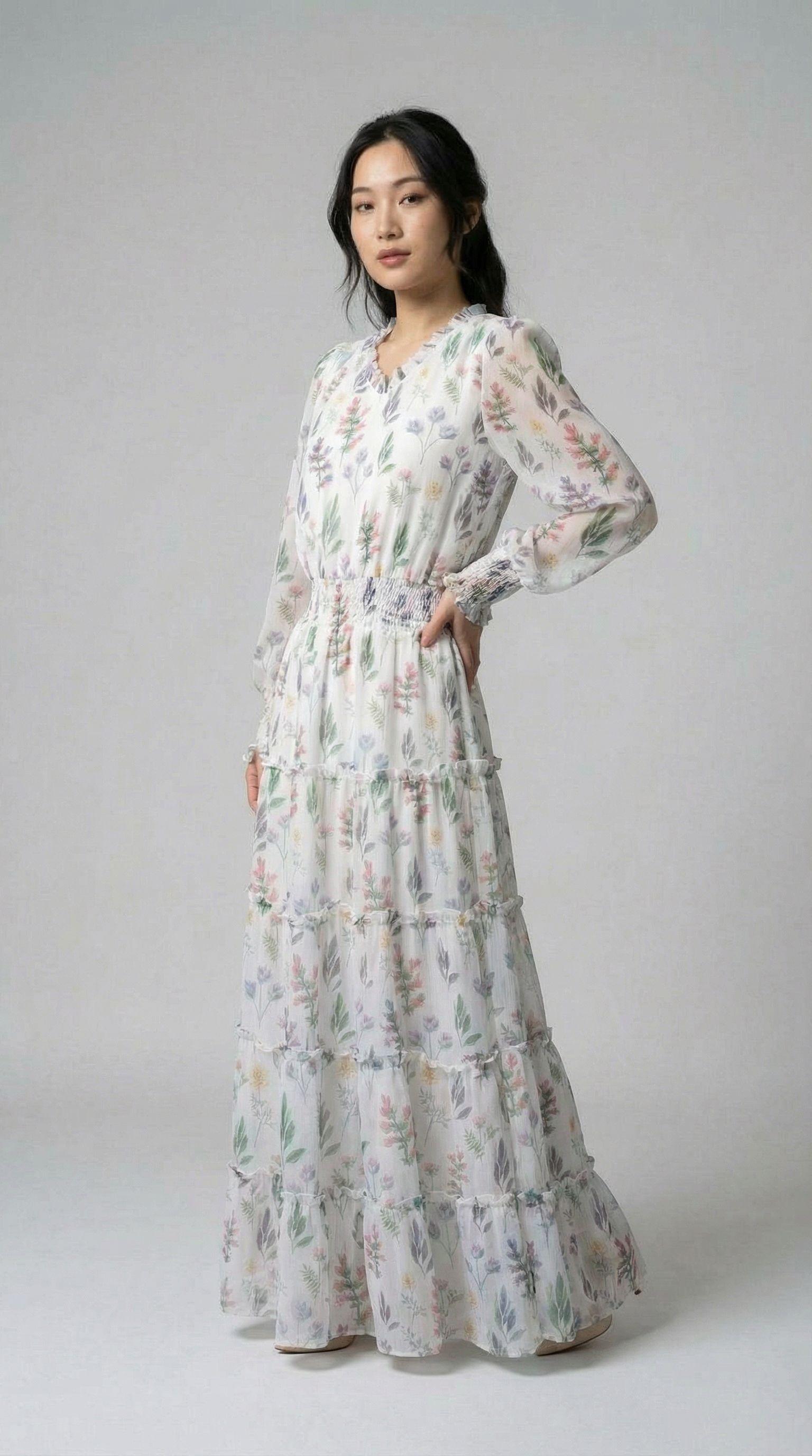 Gardenia Meadow Gown, view 1